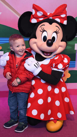 Child with Minnie Mouse